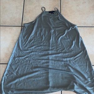 Halter olive green dress